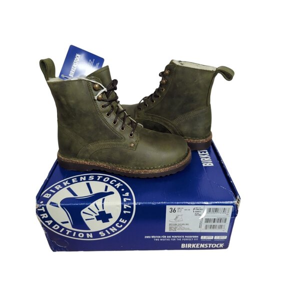 New Birkenstock Womens Boots Sz 5N Bryson Hunter Green Normcore Goblincore - Picture 1 of 10